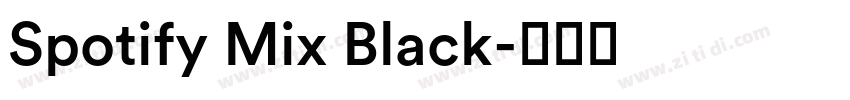 Spotify Mix Black字体转换